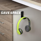 Weewooday 8 Pcs Headphone Hanger Headphone Holder Wall Hook Desk Bulk Adhesive - Image 5