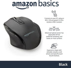 Amazon Basics Computer Mouse Wireless, 2.4 GHz Optical, DPI Adjustable - Image 2