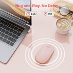 TECKNET Wireless Mouse, Rechargeable Slim Portable Silent Computer Mouse - Image 2
