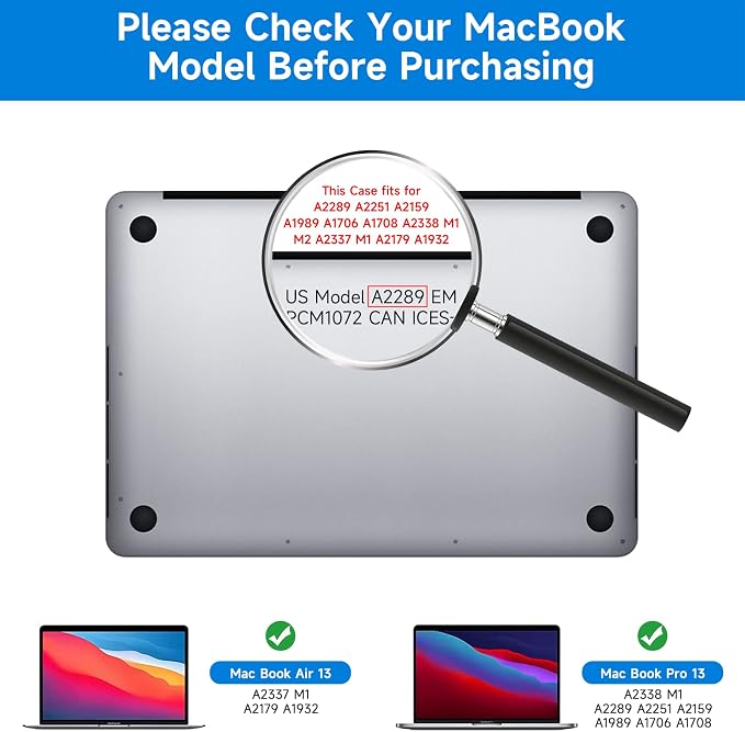 2 Pack Compatible with MacBook Pro 13 inch and MacBook Air 13 inch Glare - Image 7