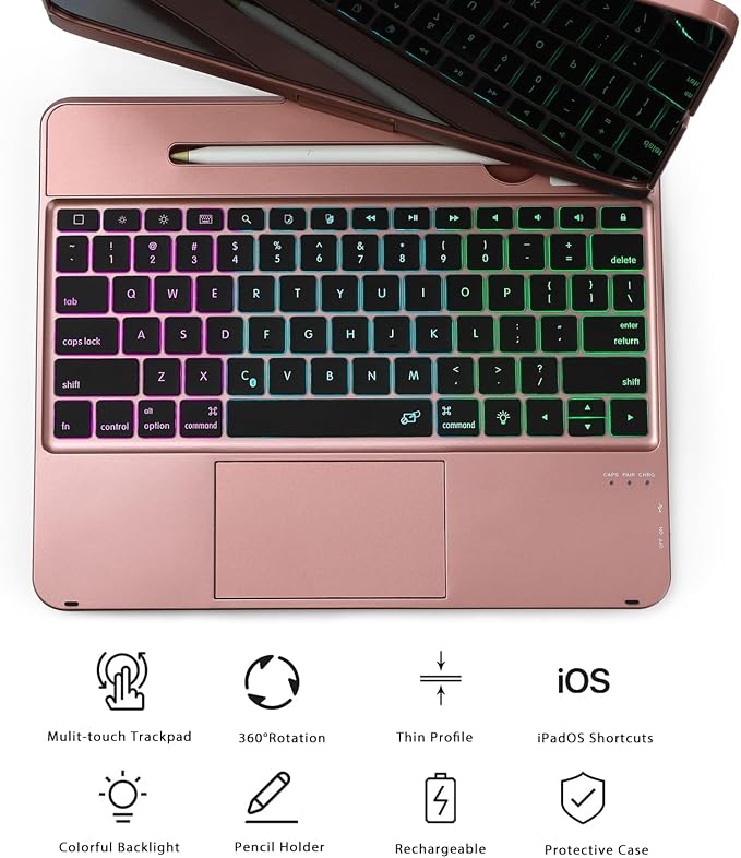 Keyboard Case for iPad Pro 12.9 inch 6th Generation 2022 5th 2021/4th 2020/3rd - Image 5