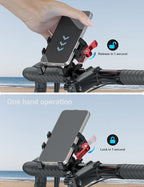 Tiakia Aluminum Bike Phone Mount Holder, Motorcycle Phone Mount, Handlebar - Image 7