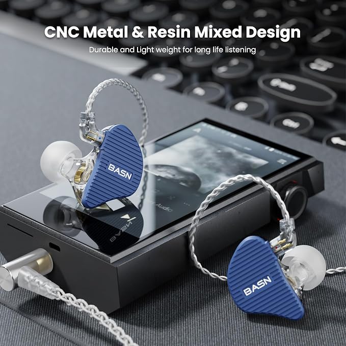 BASN Mix-PD in Ear Monitor, 1Planar Driver + 1Dynamic Driver HiFi IEM Earphones - Image 5
