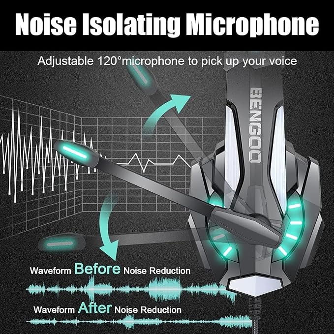 BENGOO G9000 Stereo Gaming Headset - Image 5