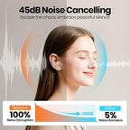 Ear Plugs for Sleeping Noise Cancelling, 45dB Reusable Silicone Ear Plugs for - Image 2