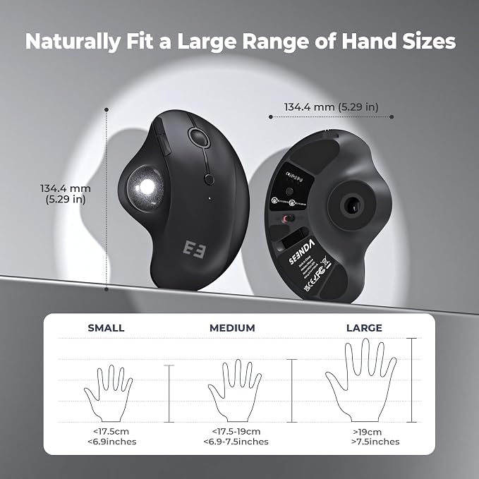 seenda Wireless Trackball Mouse Ergonomic - Image 6