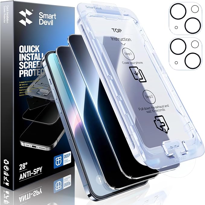 SMARTDEVIL 2+2Pack Privacy Screen Protector by SmartDevil