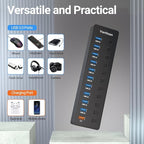 Powered USB Hub, 11-Port USB 3.0 Hub Splitter - Image 4