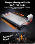 3 Pack for iPhone 15 Tempered Glass Screen Protector, Dust Free CABIN, Auto - Image 2
