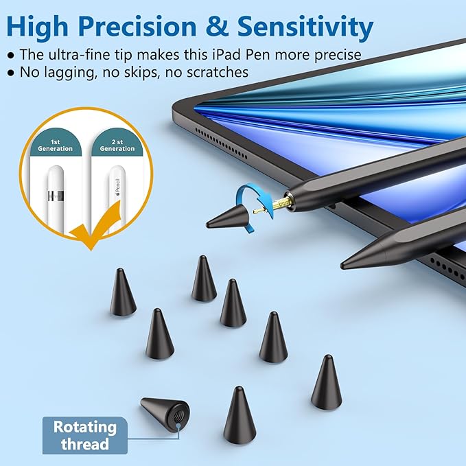 8 Pack Pencil Tips, Replacement Tips Only Compatible - Image 5