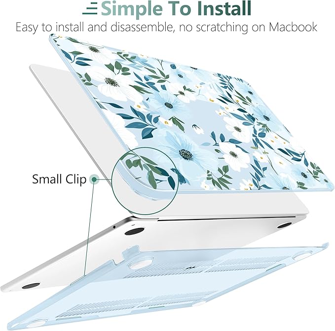 TWOLSKOO Compatible with M4 MacBook Air 13.6 inch Case 2025-2022 Release M4 - Image 3