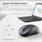 WisFox 2.4G Wireless Mouse for Laptop, Ergonomic Computer Mouse - Image 4