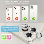 Choiche [3+1 for iPhone 13 Pro/iPhone 13 Pro Max Camera Lens Protector Bling - Image 2