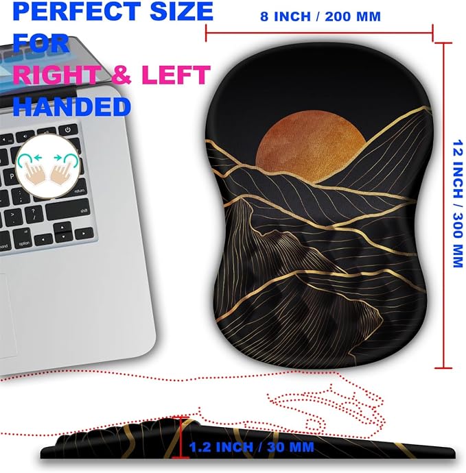 Mouse Pad Wrist Support, Ergonomic Mouse Pad - Image 4