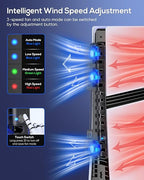 Auto Cooling Fan for PS5 Pro/Slim, USB 3.0 Port, Adjustable 3 Speed, - Image 3