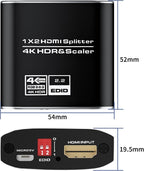 1x2 HDMI Splitter, HDR 4K@60Hz HDMI spliter 1 in 2 Out, Supports HDMI 2.0 - Image 8