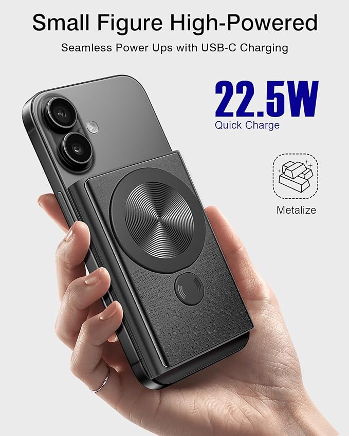 Kesguar Magnetic Portable Charger, 10000mAh 22.5W PD Super Fast Charging - Image 2