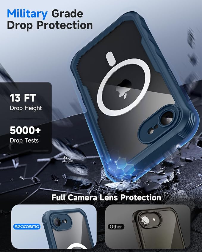 seacosmo for iPhone 16e Case, Full Body Bumper - Image 5