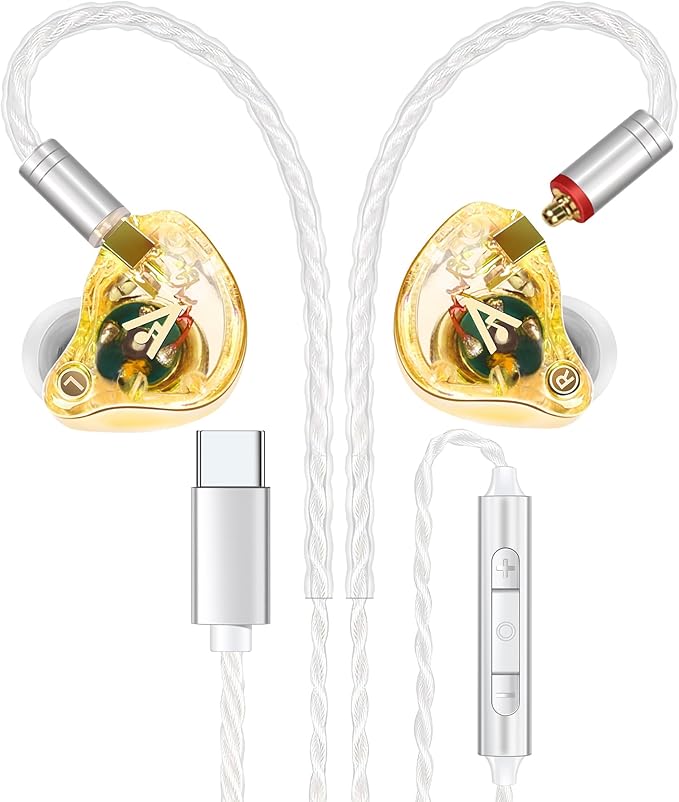 Vibes 202MC USB-C Wired Earbuds by AudiovanceHeadphones