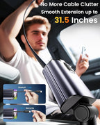 Retractable Car Charger with Air Freshener Diffuser & Star Lights - Image 3
