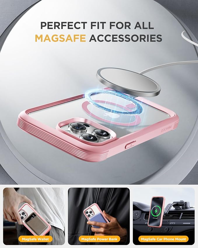 Miracase Magnetic for iPhone 15 Pro Case Full-Body Phone case - Image 5