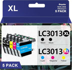 LC3013 Ink Cartridges BK/C/M/Y 5-Pack High Yield 400 Pages/Cartridge Compatible by Gagalay