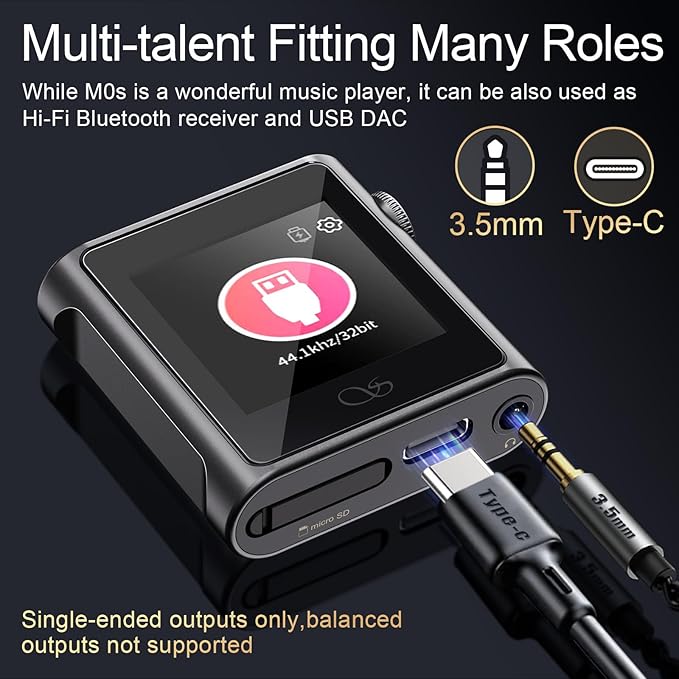 SHANLING M0s Portable MP3 Player Hi-Res Audio Players, 1.54" Touch Screen Hi-Fi - Image 6