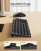 ProtoArc Mechanical Keyboard and Mouse, KM310 Wireless Rechargeable Aluminum - Image 4