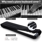 61 Keys Piano Keyboard Dust Cover, Adjustable Electric Piano Keyboard Covers - Image 5