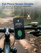 Bike Phone Holder, Motorcycle Cell Phone Mount- 360° Rotatable, Silicone - Image 3