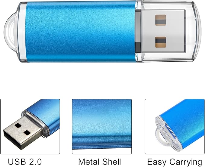 TOPESEL 16GB 10 Pack USB Flash Drive Flash Drive 2.0 Memory Stick Fold Storage - Image 2