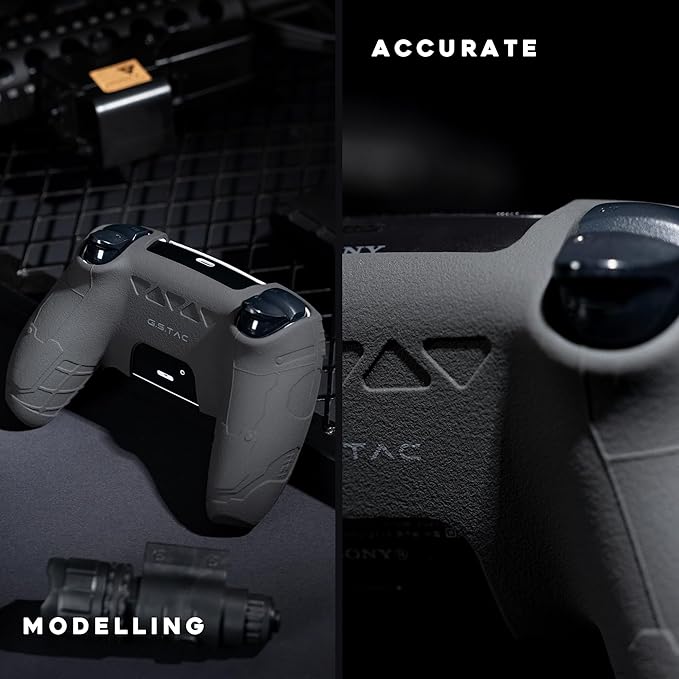 GeekShare G.S.TAC Tactical PS5 Controller Skin Set, Anti-Slip Silicone - Image 4