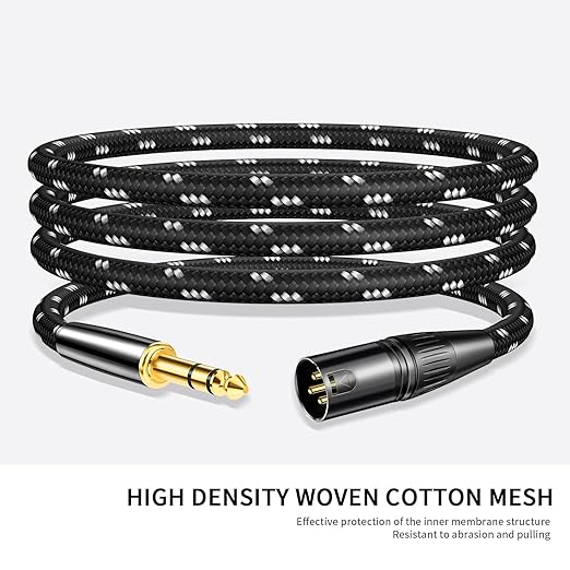 Kumiho XLR Male to 1/4 Inch 6.35mm TRS Stereo Cable Hi-Fi Balanced Bi-Shielded - Image 6