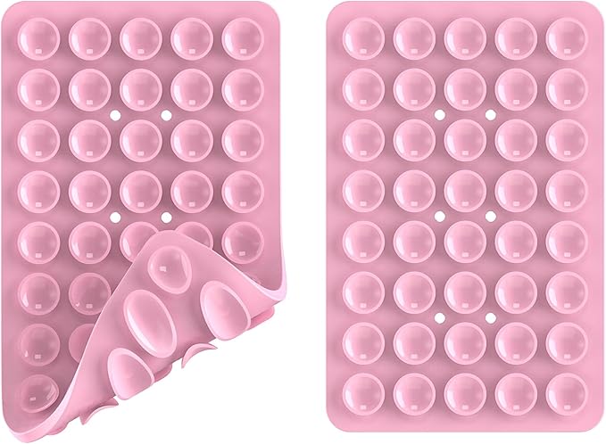2PACK Silicone Double Sided Suction Phone Case Mount, Detachable Hands Free & - Image 3