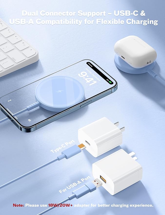 Magnetic Wireless Charger Fast Charge Strong Magnet Charging Pad - Image 5