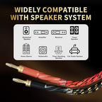10 AWG Audiophile HiFi Speaker Audio Cable–4N OFC Core, 24K Gold-Plated Banana - Image 7