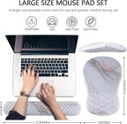 Mouse Pad Wrist Support, Laokiiy 2 in1 Keyboard Wrist Rest+ Ergonomic Mouse Pad - Image 5