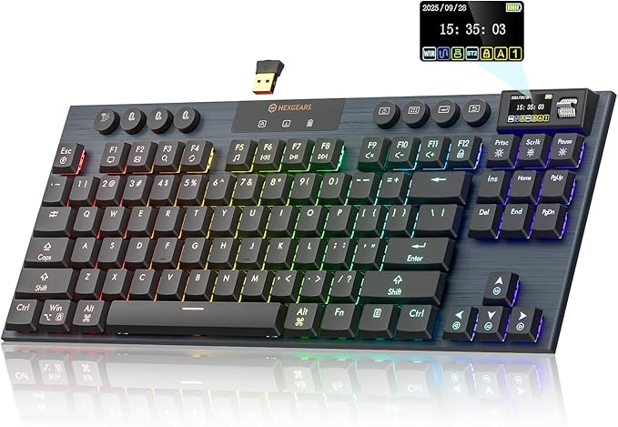 Hexgears Immersion A3 Low-Profile Wireless Mechanical Keyboard, TKL by HEXGEARS