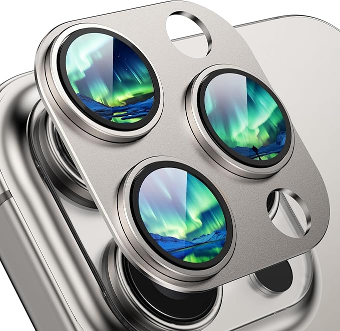Compatible with iPhone 16 Pro Camera Lens Protector, 9H Metal Aluminum Alloy by HOME