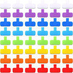 80 Pieces Self-Adhesive Cable Labels Multi-Color Cord Wire Labels, Nylon by Outus
