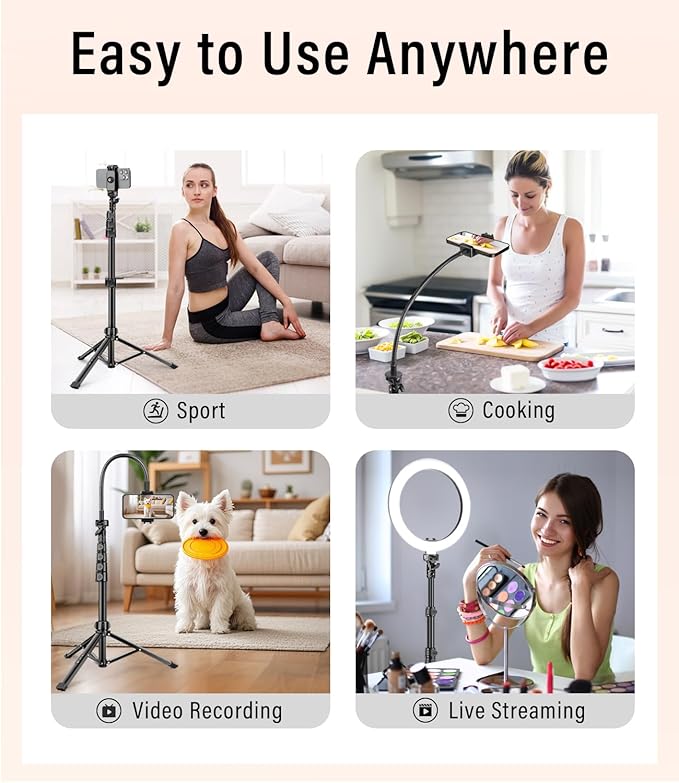 Phone Tripod, Remote and Phone Holder, Suitable - Image 7