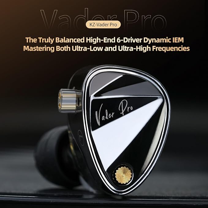KZ Vader Pro in-Ear Monitors Gaming Earbuds, Triple Dynamic Driver IEM - Image 2