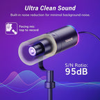TONOR XLR/USB Gaming Mic, Dynamic Microphone - Image 3