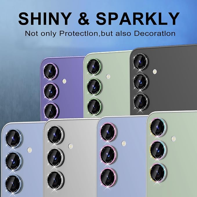 for Samsung Galaxy S24 FE Camera Lens Protector, Individual Metal Ring Tempered - Image 7