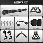 Cable Machine Attachment for Home Gym, Tricep Press LAT Pull Down Attachment - Image 7