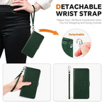 TUCCH Wallet Case for Galaxy S25 Plus, 2 in 1 Wrist Strap RFID Blocking PU - Image 6