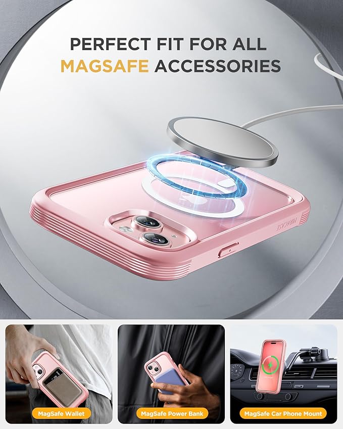 Miracase Glass Series for iPhone 15 Case Full-Body Magnetic Case - Image 3