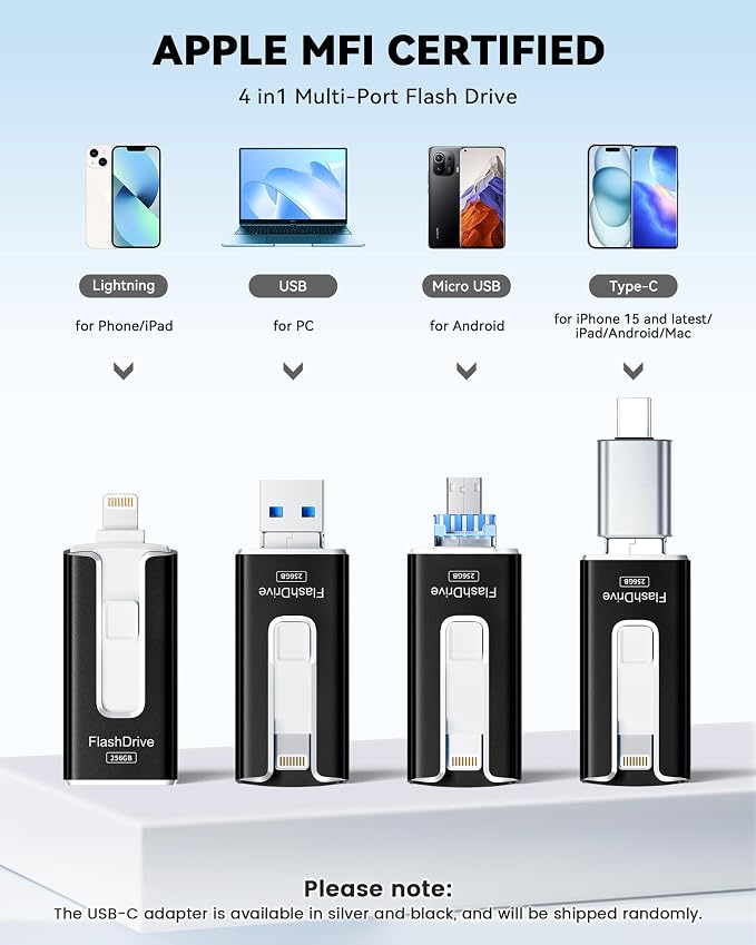 MFi Certified 256GB Flash Drive - Image 2