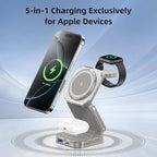 5-in-1 Wireless Charger for MagSafe, AC ISLAND Portable Travel Charging Station - Image 2