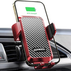 Wireless Car Charger, 15W Fast Charging Auto Clamping Car Charger Cell Phone by JOYMASS